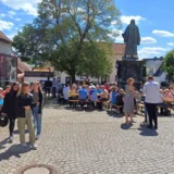 Im Anschluss an den Gottesdienst fand das jährliche Gemeindefest auf dem Lutherplatz in Möhra statt.  © Ralf Wilke