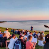 Abendandacht am Strand von Stavoren bei Sonnenuntergang  © Julia Otto