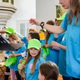 Der Kinderchor aus Pferdsdorf bereicherte unter Leitung von Sandra Melzer das Musical mit seiner bezaubernden musikalischen Darbietung.  © Julia Otto